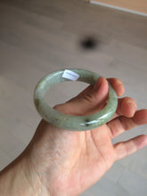 Load image into Gallery viewer, 54.9mm certified type A 100% Natural light green/brown jadeite jade bangle C80-4215
