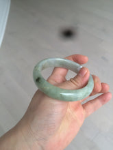 Load image into Gallery viewer, 54.9mm certified type A 100% Natural light green/brown jadeite jade bangle C80-4215
