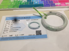 Load image into Gallery viewer, 58.3mm Certified 100% natural Type A green/purple jadeite jade bangle AJ23-6197
