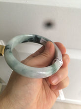 Load image into Gallery viewer, 58.8mm Certified Type A 100% Natural light green/purple jadeite jade bangle Q98-1403
