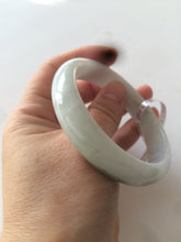 Load image into Gallery viewer, 56.7mm Certified Type A 100% Natural light green Jadeite Jade bangle N7-6528
