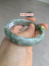 Load image into Gallery viewer, Sale! Type A 100% Natural dark green/white/black Jadeite Jade bangle with defects group 3

