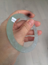 Load image into Gallery viewer, 57.5mm Certified Type A 100% Natural icy green/white super thin style Jadeite bangle AE10-0423
