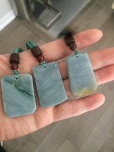 Load image into Gallery viewer, Type A 100% Natural  light blue Jadeite Jade safe and sound pendant group RP-1
