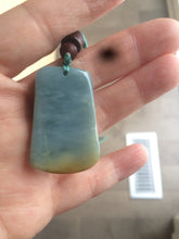 Load image into Gallery viewer, Type A 100% Natural  light blue Jadeite Jade safe and sound pendant group RP-1
