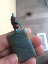 Load image into Gallery viewer, Type A 100% Natural  light blue Jadeite Jade safe and sound pendant group RP-1
