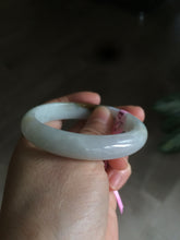 Load image into Gallery viewer, 52.6mm certified Type A 100% Natural white/brown Jadeite Jade bangle AB53-0005
