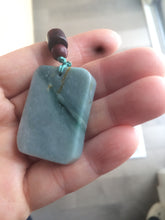 Load image into Gallery viewer, Type A 100% Natural  light blue Jadeite Jade safe and sound pendant group RP-1
