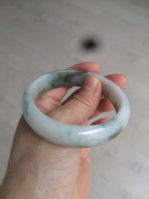 Load image into Gallery viewer, 57.6mm certified type A 100% Natural brown/balck/white jadeite jade bangle C72-4152
