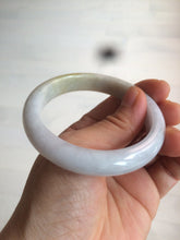 Load image into Gallery viewer, 54mm 100% natural Type A yellow/white jadeite jade bangle Z107
