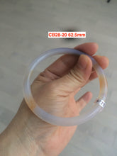 Load image into Gallery viewer, 54.4-62mm 100% natural red/orange/brown slim agate bangle CB28
