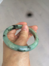 Load image into Gallery viewer, 58mm Certified Type A 100% Natural green/yellow Jadeite Jade bangle AS49-5045
