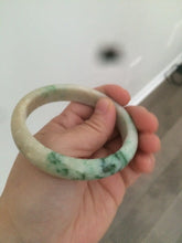 Load image into Gallery viewer, 57.5mm Certified Type A 100% Natural sunny green/yellow Jadeite Jade bangle W61-5522
