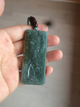 Load image into Gallery viewer, 100% natural green/blue/gray/yellow Guatemala jadeite jade Zen(悟道) pendant AQ51
