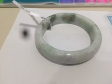 Load image into Gallery viewer, Sale! 57.4 mm Certified Type A 100% Natural green/purple/yellow(福禄寿) Jadeite Jade bangle Q92-2410
