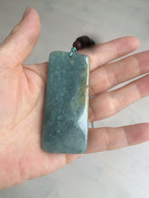 Load image into Gallery viewer, 100% natural green/blue/gray/yellow Guatemala jadeite jade Zen(悟道) pendant AQ51

