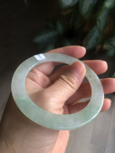 Load image into Gallery viewer, 55.5mm certified Type A 100% Natural icy light green/orange thin Jadeite bangle AC15-0431
