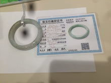 Load image into Gallery viewer, Sale! 53.9mm Type A 100% Natural light green/brown/red Jadeite Jade bangle Q91-8624
