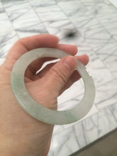 Load image into Gallery viewer, 55.5mm certified Type A 100% Natural icy light green/orange thin Jadeite bangle AC15-0431
