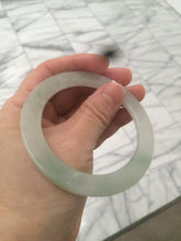 Load image into Gallery viewer, 55.5mm certified Type A 100% Natural icy light green/orange thin Jadeite bangle AC15-0431
