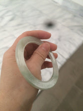 Load image into Gallery viewer, 55.5mm certified Type A 100% Natural icy light green/orange thin Jadeite bangle AC15-0431
