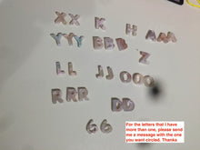 Load image into Gallery viewer, 100% natural icy Madagascar cherry blossoms agate Initial letters X81 (Add on item, not sale individually)
