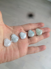 Load image into Gallery viewer, 100% Natural type A light green/purple/white small happy buddha jadeite Jade pendant necklace AQ53 add on item
