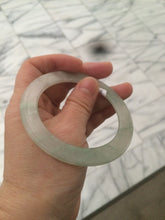 Load image into Gallery viewer, 55.2mm certified Type A 100% Natural icy light green thin Jadeite bangle AC16-0430
