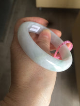 Load image into Gallery viewer, Certified Type A 100% Natural green/white Jadeite Jade bangle 59mm W5-7508
