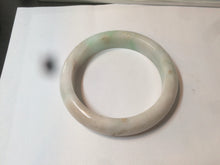 Load image into Gallery viewer, 54.4mm certified type A 100% Natural sunny green/white/brown jadeite jade bangle AT19-3318
