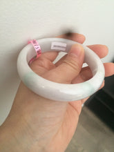 Load image into Gallery viewer, Certified Type A 100% Natural green/white Jadeite Jade bangle 59mm W5-7508
