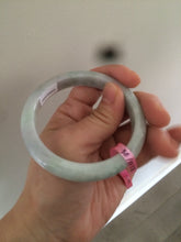 Load image into Gallery viewer, 56mm certified Type A 100% Natural green Jadeite Jade bangle A5-5933

