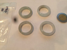 Load image into Gallery viewer, 18.8mm/size 8 3/4 100% natural type A icy watery green/white/yellow jadeite jade band ring G105- 8 3/4
