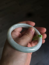 Load image into Gallery viewer, 56.6mm type A 100% Natural white/light green/yellow jadeite jade bangle AC18
