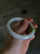 Load image into Gallery viewer, 56.6mm type A 100% Natural white/light green/yellow jadeite jade bangle AC18
