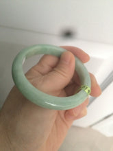 Load image into Gallery viewer, 53.6mm Certified Type A 100% Natural sunny apple green Jadeite Jade bangle AE5-2745
