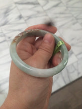 Load image into Gallery viewer, 54.6mm Type A 100% Natural white/green/red Jadeite Jade bangle N76
