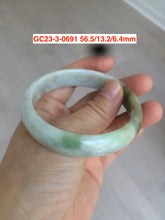Load image into Gallery viewer, 54-60mm certified Type A 100% Natural light green Jadeite Jade bangle GC20/23 (add on item)
