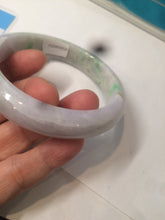 Load image into Gallery viewer, 58mm Certified Type A 100% Natural sunny green/purple Jadeite Jade bangle N84-0624
