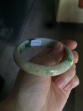 Load image into Gallery viewer, 57.5mm Certified Type A 100% Natural sunny green/yellow Jadeite Jade bangle W61-5522
