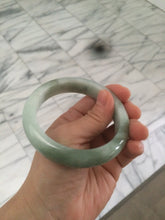 Load image into Gallery viewer, 58mm certified type A 100% Natural green/white jadeite jade bangle R87-1528

