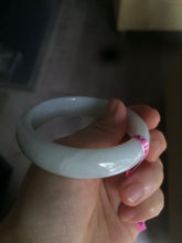 Load image into Gallery viewer, 55.9mm Certified Type A 100% Natural white Jadeite Jade bangle W63-6216

