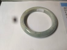 Load image into Gallery viewer, 54.4mm Certified Type A 100% Natural white/light green Jadeite Jade bangle AF61-9774
