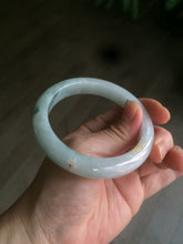 Load image into Gallery viewer, 57.5mm Certified Type A 100% Natural icy green/white Jadeite Jade bangle AT20-1351
