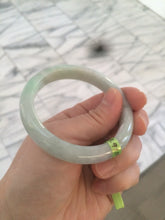 Load image into Gallery viewer, 53mm Certified Type A 100% Natural light green/purple Jadeite jade bangleZ90-2746
