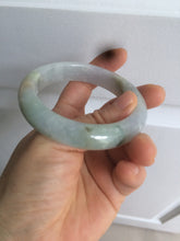 Load image into Gallery viewer, 53.2mm certified type A 100% Natural green/yellow/purple/gray Jadeite Jade bangle G109-3537
