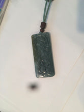 Load image into Gallery viewer, 100% natural green/blue/gray/yellow Guatemala jadeite jade Zen(悟道) pendant AQ51
