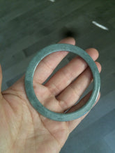 Load image into Gallery viewer, 58.2mm Type A 100% Natural light green/blue super thin style Jadeite bangle L140
