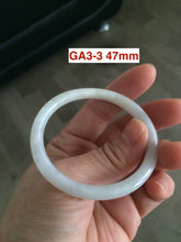 Load image into Gallery viewer, Sale! type A 100% 47-49mm Natural green/white round cut Jadeite jade bangle AG3 for kids or small hands group 7
