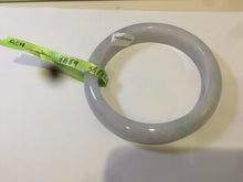 Load image into Gallery viewer, 56mm certified type A 100% Natural white/light green jadeite jade bangle AC10-6859
